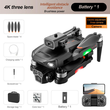 M1S Drone Profesional Three HD Camera Obstacle Avoidance Aerial Photography Brushless Motor Foldable Rc Quadcopter Toys