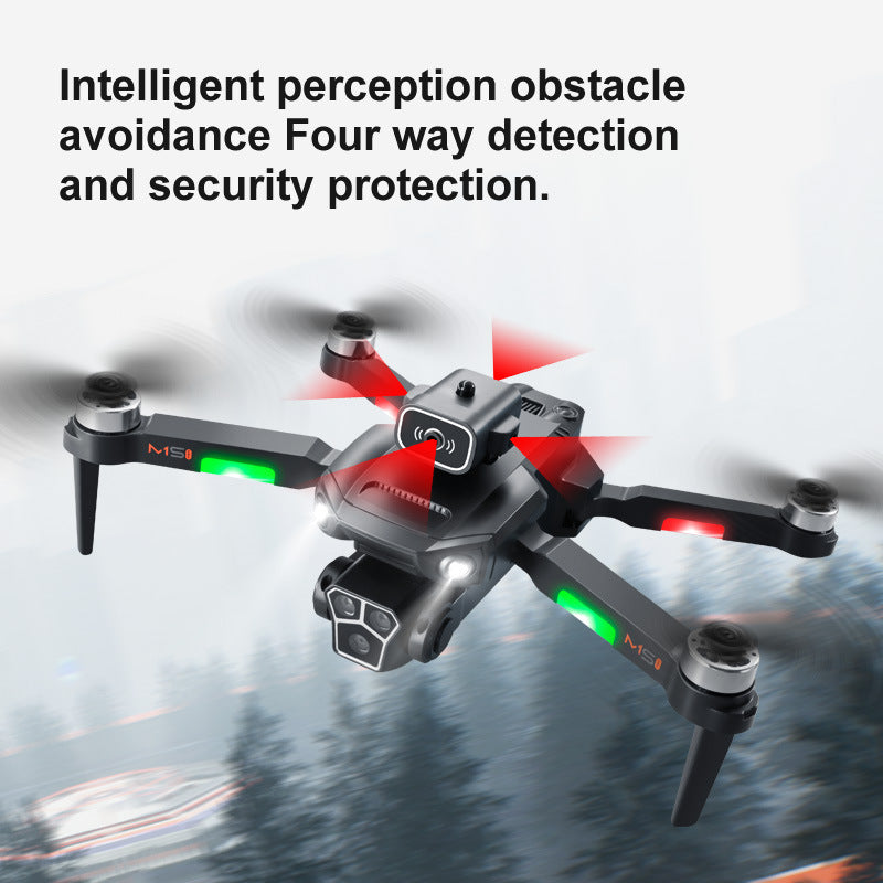 M1S Drone Profesional Three HD Camera Obstacle Avoidance Aerial Photography Brushless Motor Foldable Rc Quadcopter Toys